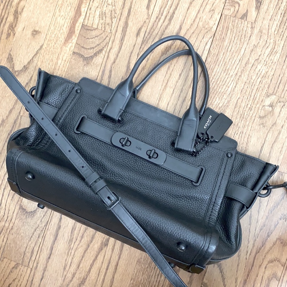 Swagger Coach Black Satchel